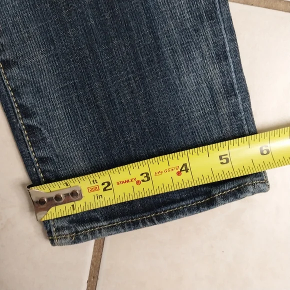 Rock & Republic Jeans Womens Berlin Low Rise Straight Dark Wash Denim sz 6p - Picture 7 of 13